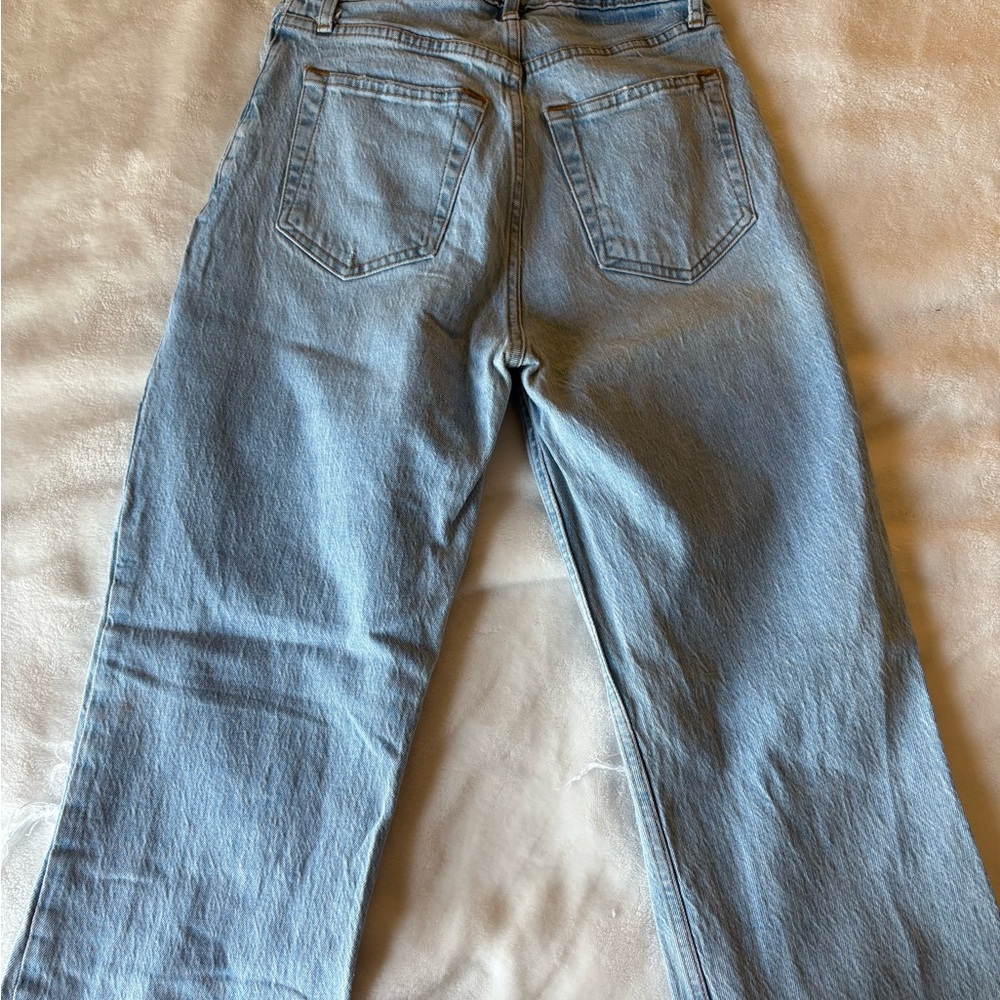 Abercrombie & Fitch Women's Straight Leg Jeans - Light Blue